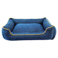 Ultra Soft Denim Bolster Dog Bed – Medium/Large